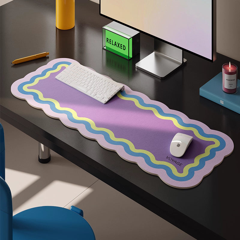 Keyboard Mat Color Rainbow Wave Style Keyboard Desk Mat(Available in Different Colors and ...